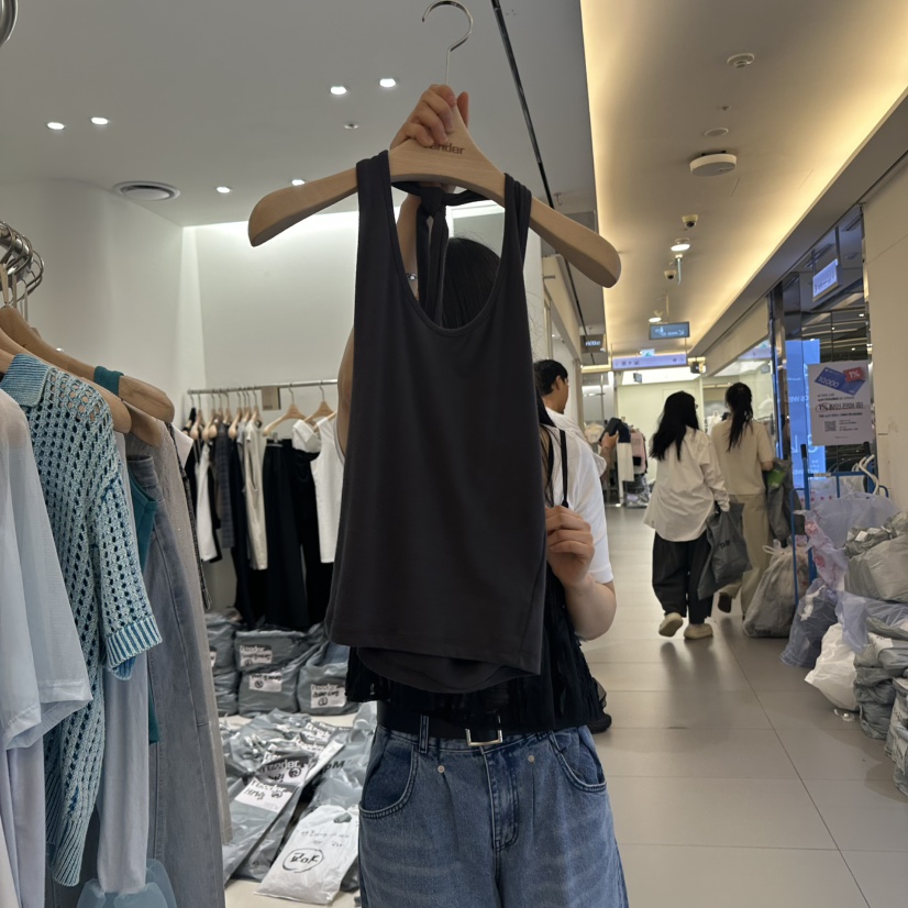 RENDER東大門㊣實拍女裝新款職業25春夏人氣時尚休閑吊帶背心RENDER吊帶/背心圖色2