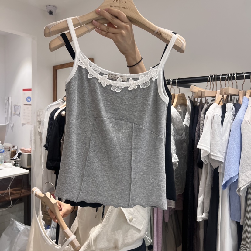 VENIR-a韓國代購㊣女士新款真品推薦熱賣25春夏時尚吊帶背心VENIR-a吊帶/背心圖色2