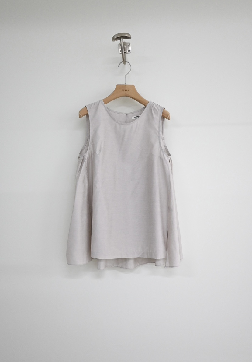OP PER東大門㊣直郵女士新品25春夏熱賣真品推薦吊帶背心褶皺OPPER-simplebeige吊帶/背心圖色2