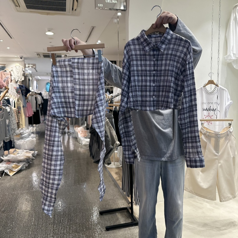 CELINA東大門㊣直郵女裝新款真品人氣25春夏套裝兩件套套裝CELI_NA套裝圖色3