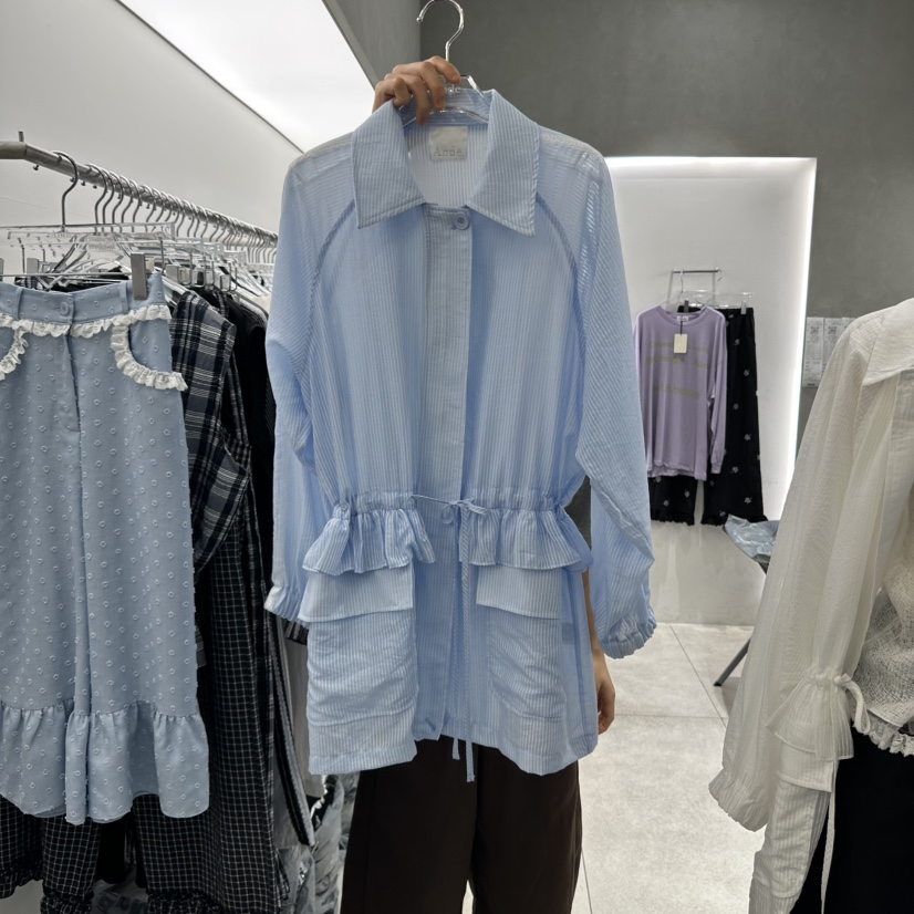 ANDE東大門㊣代購女裝新款休閑職業人氣熱賣真品襯衫蕾絲衫ANDE襯衫/蕾絲衫圖色2