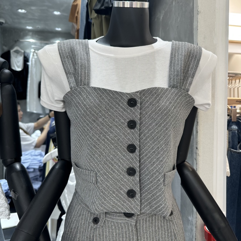 A-DEL韓國直郵㊣女裝新品25春夏時尚推薦休閑職業真品馬甲A-DEL馬甲
