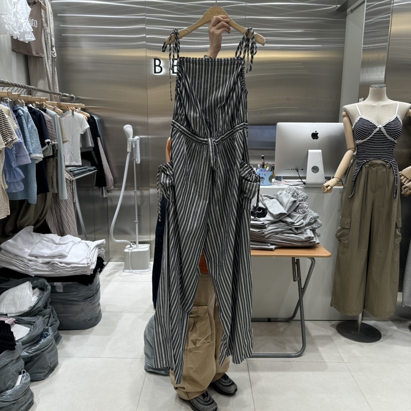BEENS韓國直郵㊣女士新品時尚熱賣職業真品推薦休閑25春夏連體褲BEENS連體褲圖色2