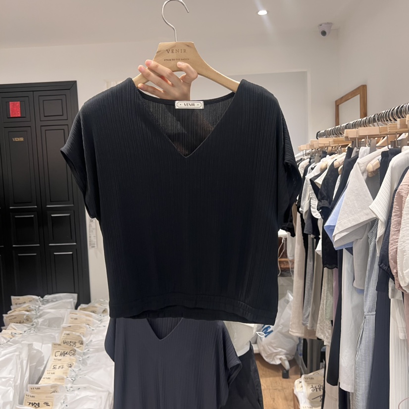 VENIR-a東大門㊣代購女裝新品時尚推薦休閑職業人氣熱賣T恤VENIR-aT恤圖色3