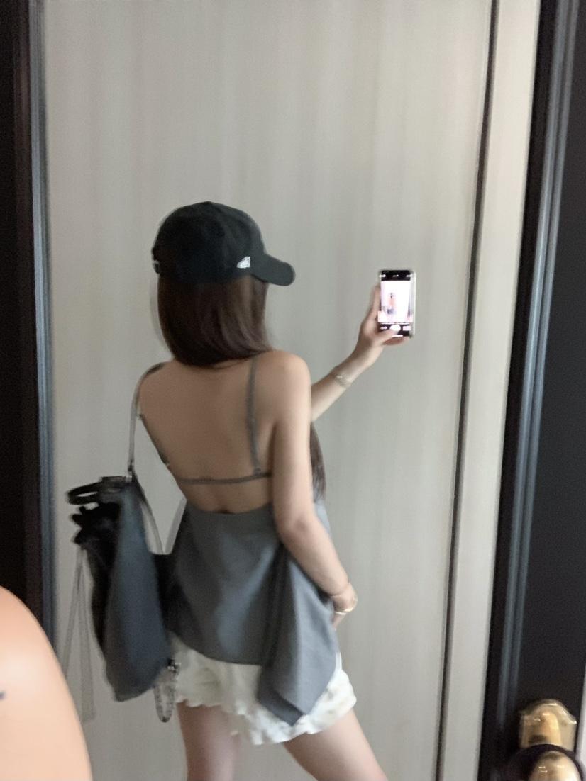 VIRKIN東大門㊣直郵女裝新款休閑25春夏真品職業吊帶背心亞麻VIRKIN吊帶/背心
