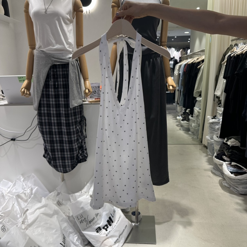 LIL東大門㊣代購女裝新款人氣職業25春夏推薦時尚真品吊帶背心LIL吊帶/背心圖色2