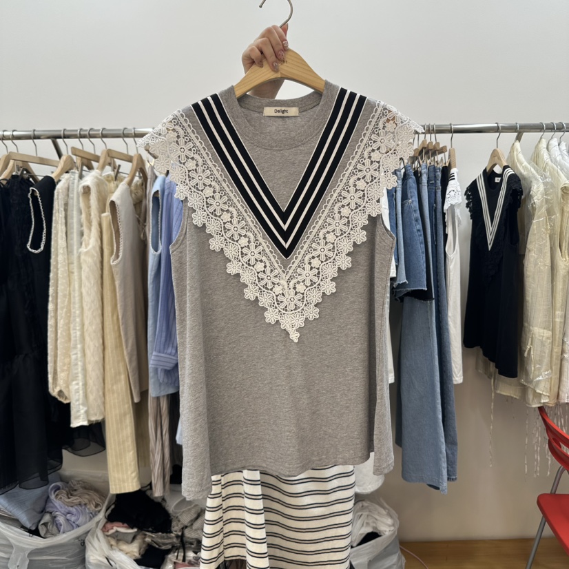 DELIGHT-L韓國直郵㊣女裝新品休閑25春夏熱賣職業吊帶背心DELIGHT吊帶/背心圖色2