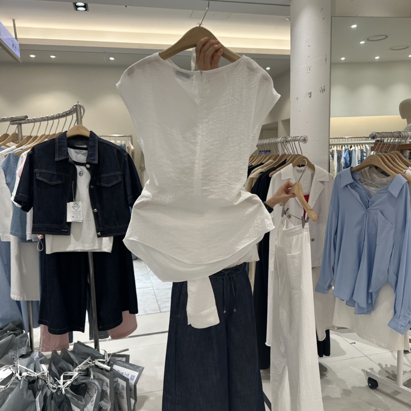 BLUEI-D東大門㊣直郵女裝新品職業時尚推薦25春夏吊帶背心Blue i-d吊帶/背心
