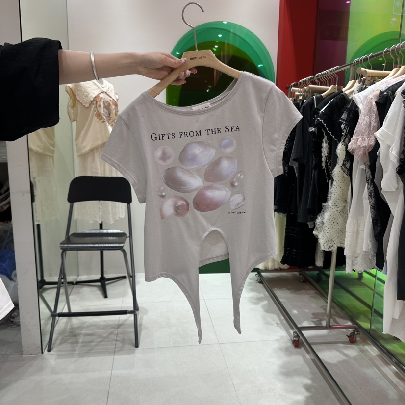 MINI UNNI韓國直郵㊣女裝新款真品熱賣職業人氣時尚推薦T恤MINI UNNIT恤圖色2