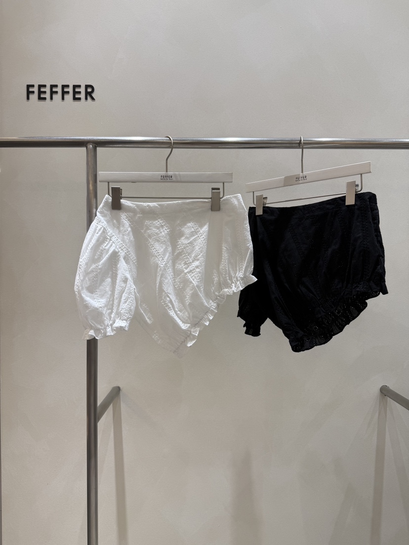 FEFFER韓國代購㊣女士新品熱賣25春夏推薦時尚真品襯衫蕾絲衫FEFFER襯衫/蕾絲衫
