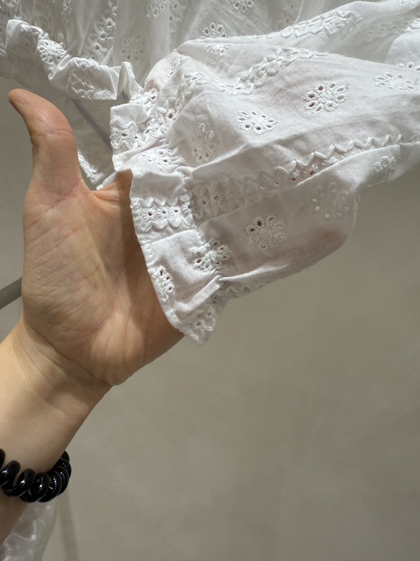 FEFFER韓國代購㊣女士新品熱賣25春夏推薦時尚真品襯衫蕾絲衫FEFFER襯衫/蕾絲衫