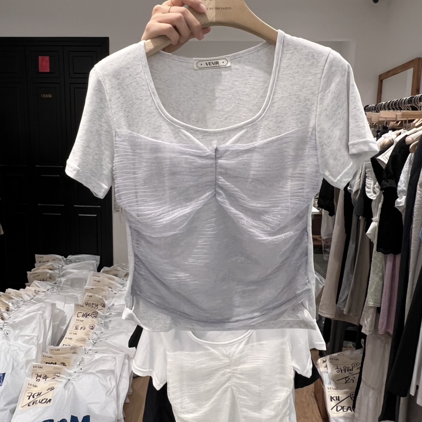 VENIR-a東大門㊣代購女裝新品休閑時尚人氣熱賣真品推薦T恤VENIR-aT恤