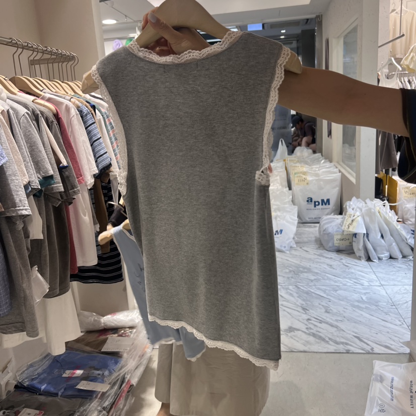 HANNA-A韓國代購㊣女裝新款人氣職業25春夏時尚休閑吊帶背心HANNA吊帶/背心