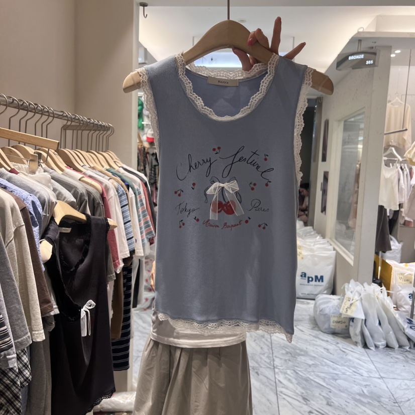 HANNA-A韓國代購㊣女裝新款人氣職業25春夏時尚休閑吊帶背心HANNA吊帶/背心圖色2