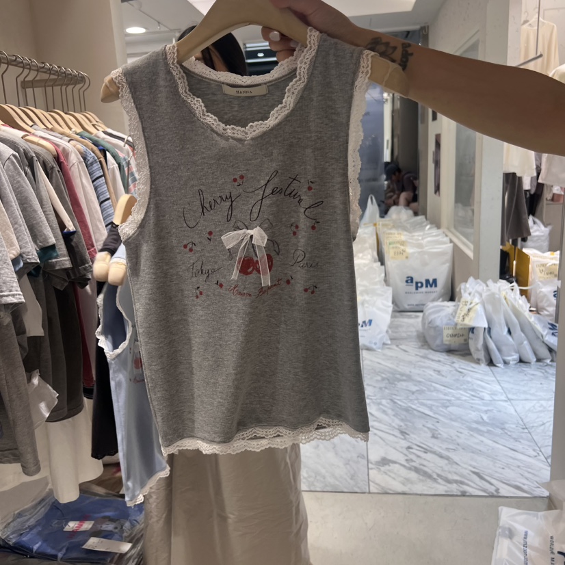 HANNA-A韓國代購㊣女裝新款人氣職業25春夏時尚休閑吊帶背心HANNA吊帶/背心圖色3