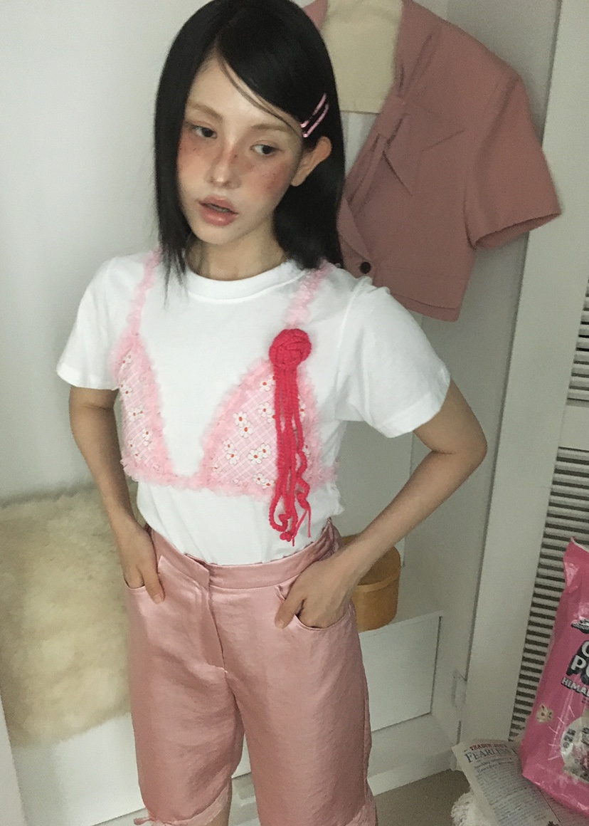 CLODE韓國直郵㊣女士新款推薦休閑時尚人氣熱賣真品T恤假兩件CLODET恤