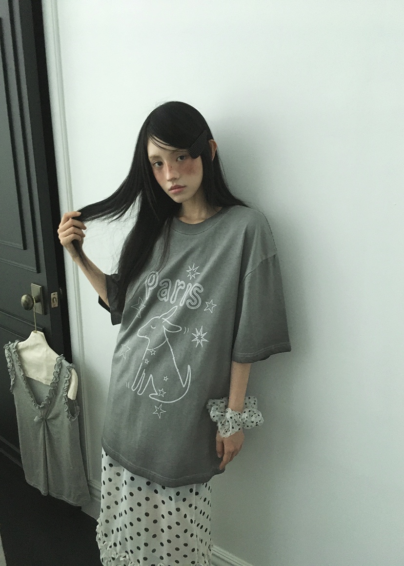 CLODE東大門㊣實拍女士新款推薦職業人氣時尚真品熱賣休閑T恤CLODET恤圖色1