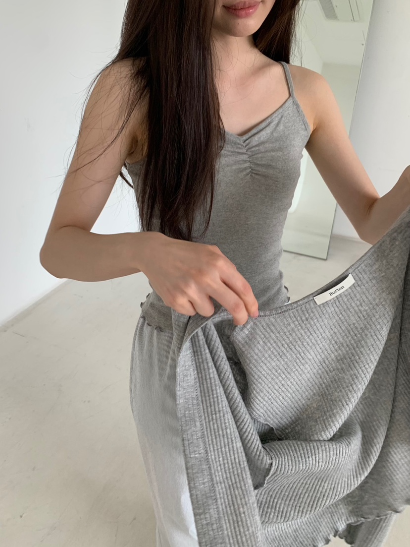 BOUTIQUE SEOUL-P東大門㊣直郵女裝新款時尚熱賣吊帶背心But ton/BOUTIQUE SEOUL吊帶/背心