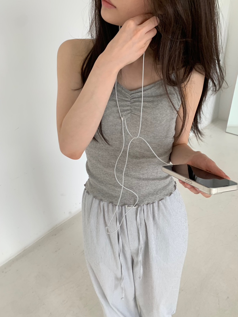 BOUTIQUE SEOUL-P東大門㊣直郵女裝新款時尚熱賣吊帶背心But ton/BOUTIQUE SEOUL吊帶/背心圖色2