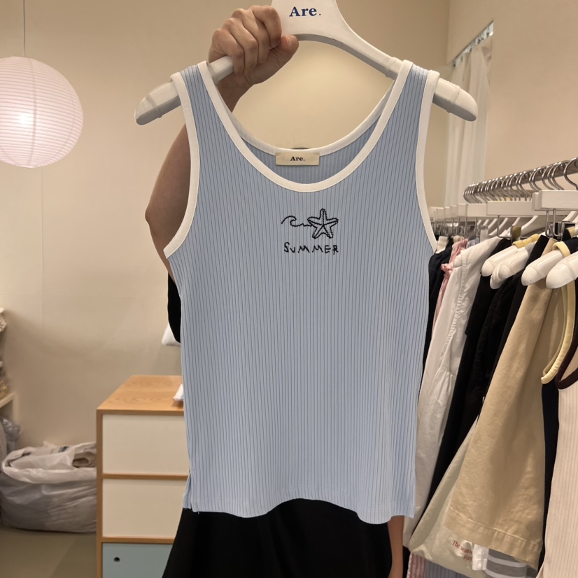 ARE韓國直郵㊣女士新款真品人氣熱賣職業時尚25春夏吊帶背心ARE YOU/ARE吊帶/背心圖色2
