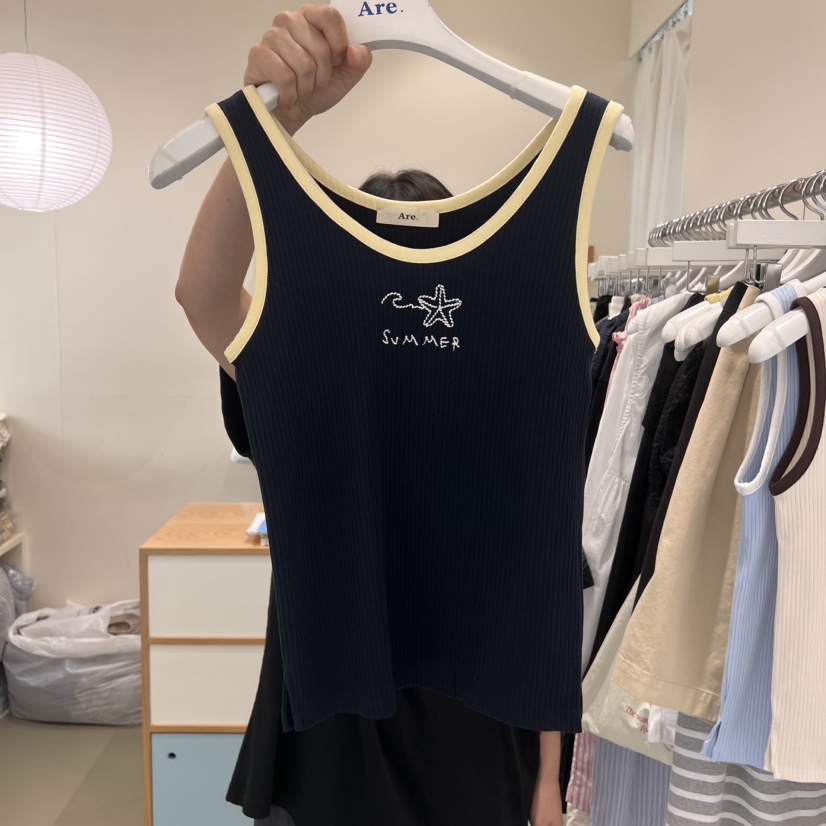ARE韓國直郵㊣女士新款真品人氣熱賣職業時尚25春夏吊帶背心ARE YOU/ARE吊帶/背心圖色3