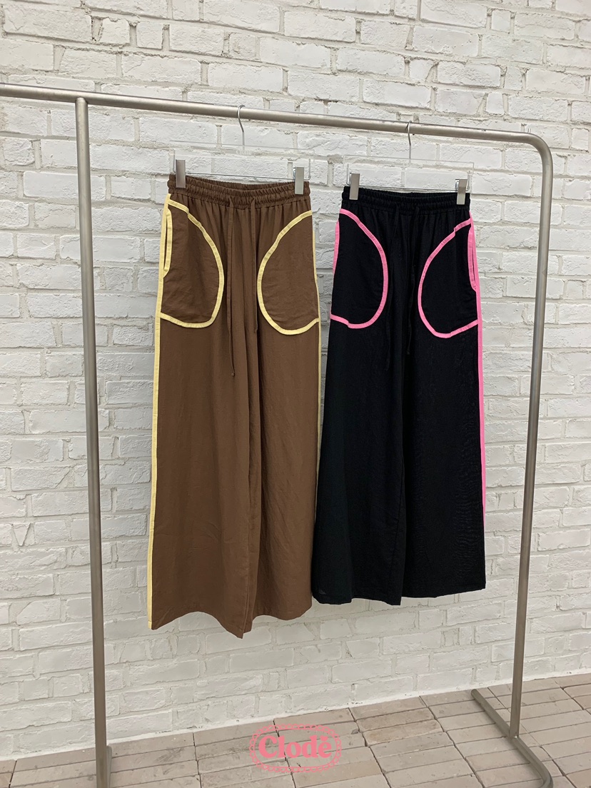 CLODE東大門㊣實拍女裝新款時尚熱賣休閑真品25春夏休閑褲亞麻CLODE休閑褲