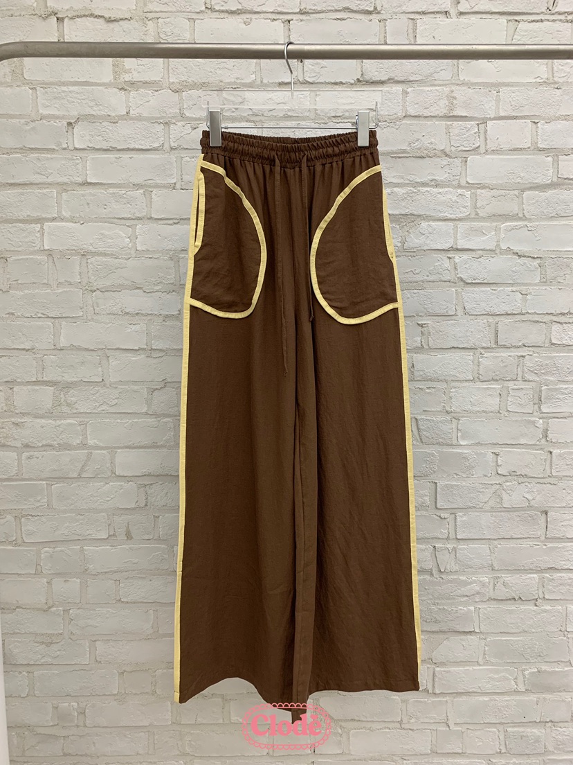 CLODE東大門㊣實拍女裝新款時尚熱賣休閑真品25春夏休閑褲亞麻CLODE休閑褲