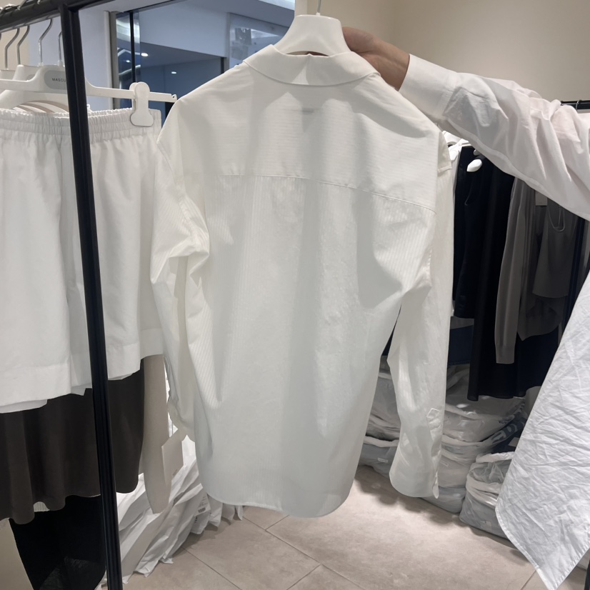 MASCULINE韓國代購㊣女裝新品休閑推薦熱賣人氣襯衫蕾絲衫條紋MASCULINE襯衫/蕾絲衫