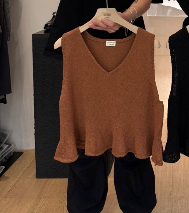 LA MAGIE FEMME東大門㊣直郵女裝新品職業休閑熱賣針織衫Lamagie Femme針織衫圖色3
