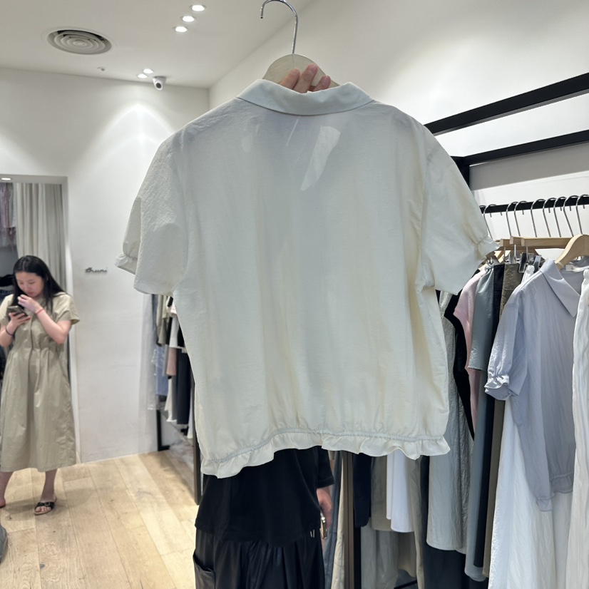 BRUNI/RICOTTA韓國代購㊣女裝新品職業熱賣25春夏襯衫蕾絲衫BRUNI/RICOTTA襯衫/蕾絲衫