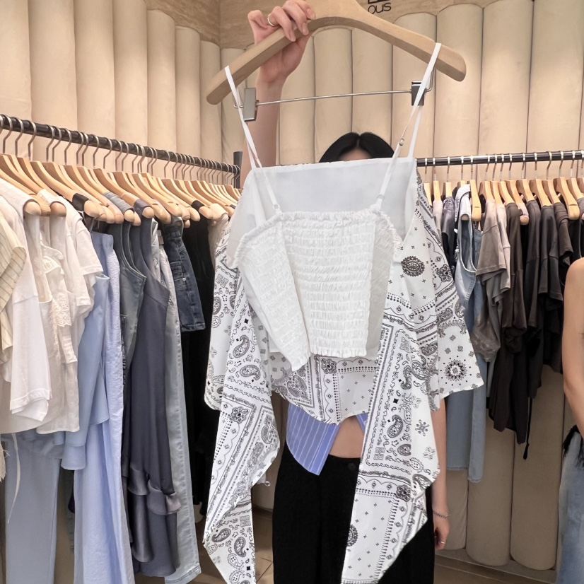 OUS/INCH-L東大門㊣直郵女士新款熱賣休閑人氣真品吊帶背心OUS/INCH吊帶/背心