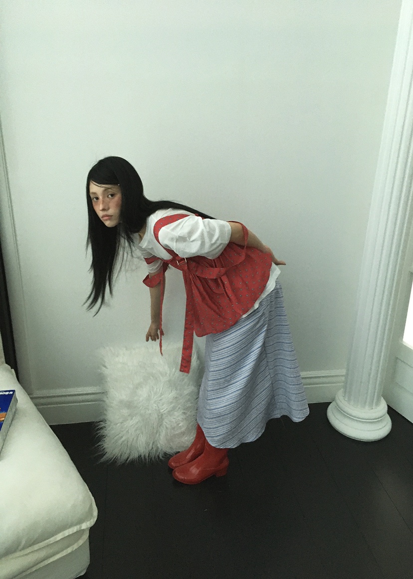 CLODE韓國代購㊣女士新品真品時尚推薦熱賣25春夏休閑長裙條紋CLODE長裙
