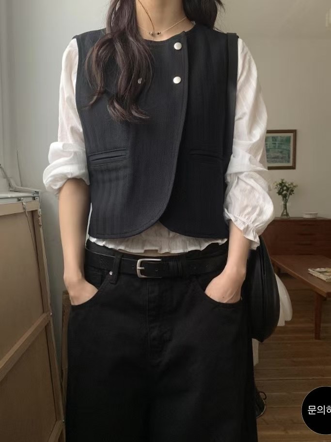 VIVACITY韓國直郵㊣女裝新品25春夏推薦時尚休閑馬甲不含內搭VIVACITY馬甲