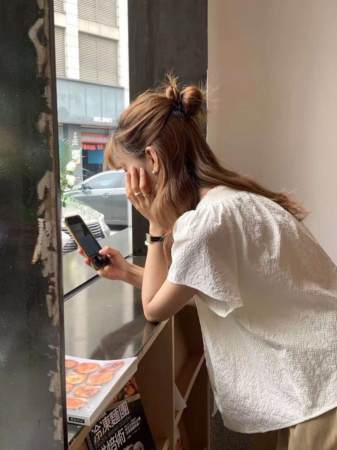 DIFFER東大門㊣實拍女士新款人氣時尚真品熱賣休閑襯衫蕾絲衫DIFFER襯衫/蕾絲衫
