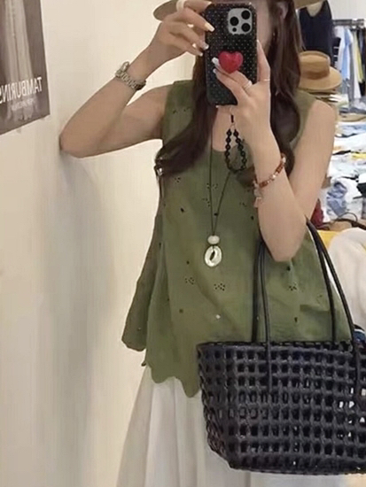 OLA韓國直郵㊣女士新品人氣職業25春夏熱賣推薦休閑吊帶背心mellor/OLA吊帶/背心