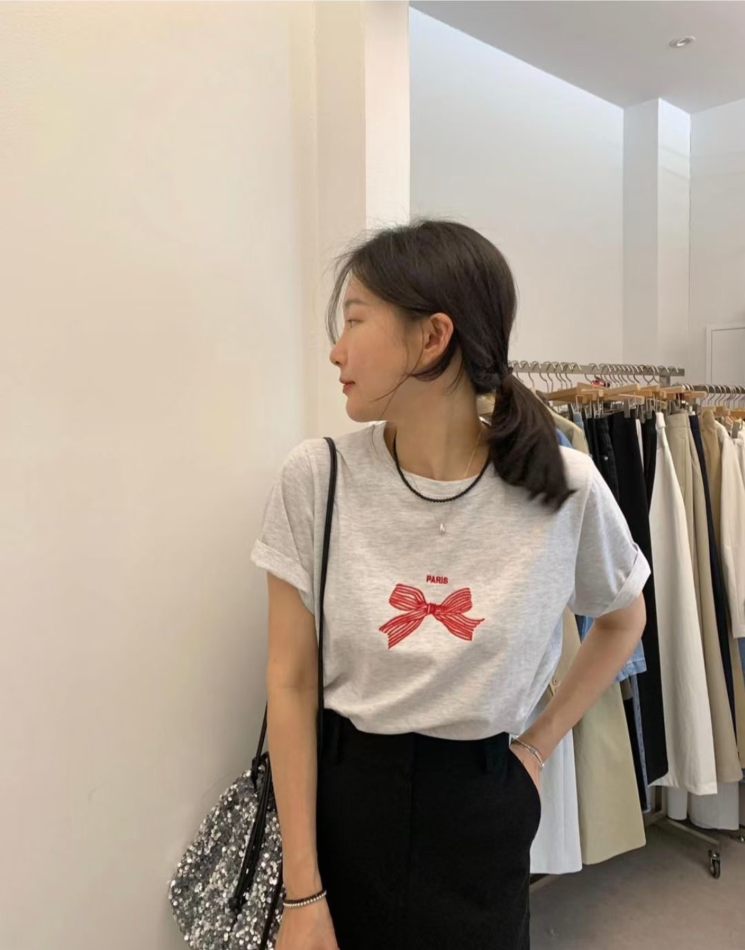 DIFFER韓國代購㊣女裝新款推薦職業真品熱賣人氣時尚25春夏T恤DIFFERT恤