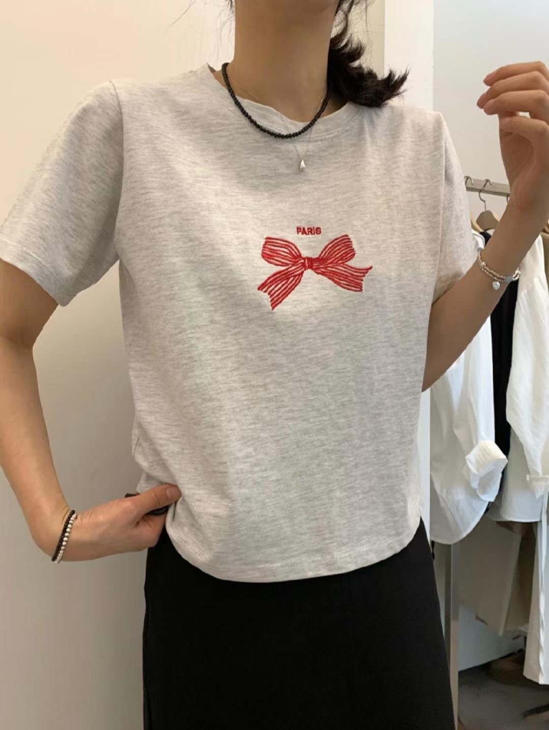 DIFFER韓國代購㊣女裝新款推薦職業真品熱賣人氣時尚25春夏T恤DIFFERT恤圖色2