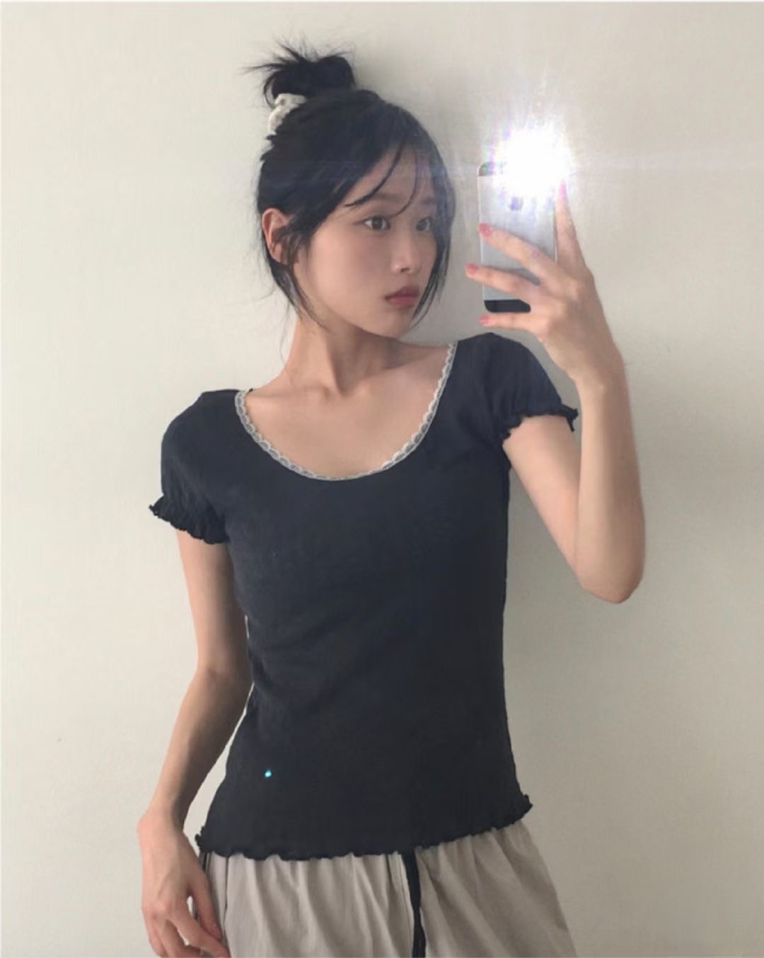 DIFFER東大門㊣實拍女裝新款25春夏時尚休閑人氣推薦真品T恤DIFFERT恤