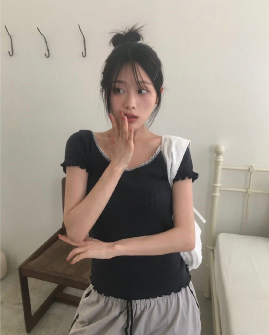 DIFFER東大門㊣實拍女裝新款25春夏時尚休閑人氣推薦真品T恤DIFFERT恤圖色3
