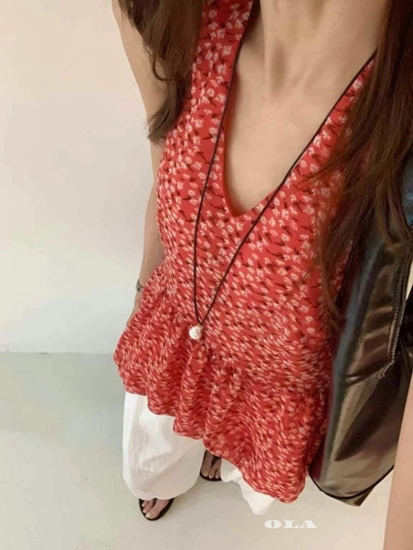 OLA東大門㊣直郵女裝新品人氣25春夏時尚真品熱賣推薦吊帶背心mellor/OLA吊帶/背心