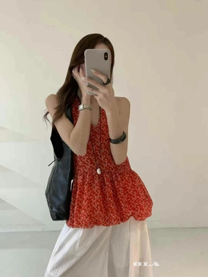 OLA東大門㊣直郵女裝新品人氣25春夏時尚真品熱賣推薦吊帶背心mellor/OLA吊帶/背心