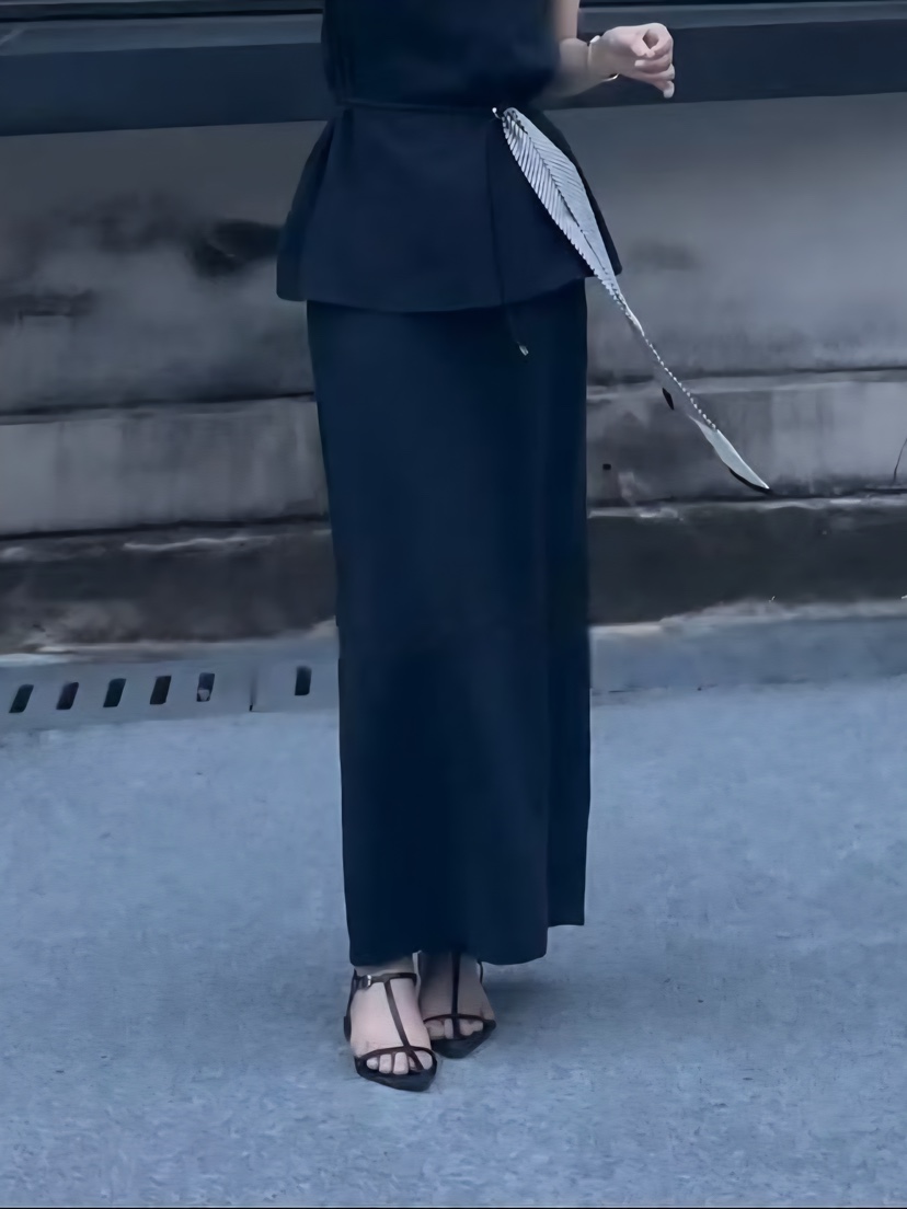 STRAWBERRY韓國代購㊣女士新品職業真品休閑時尚25春夏長裙STRAWBERRY長裙
