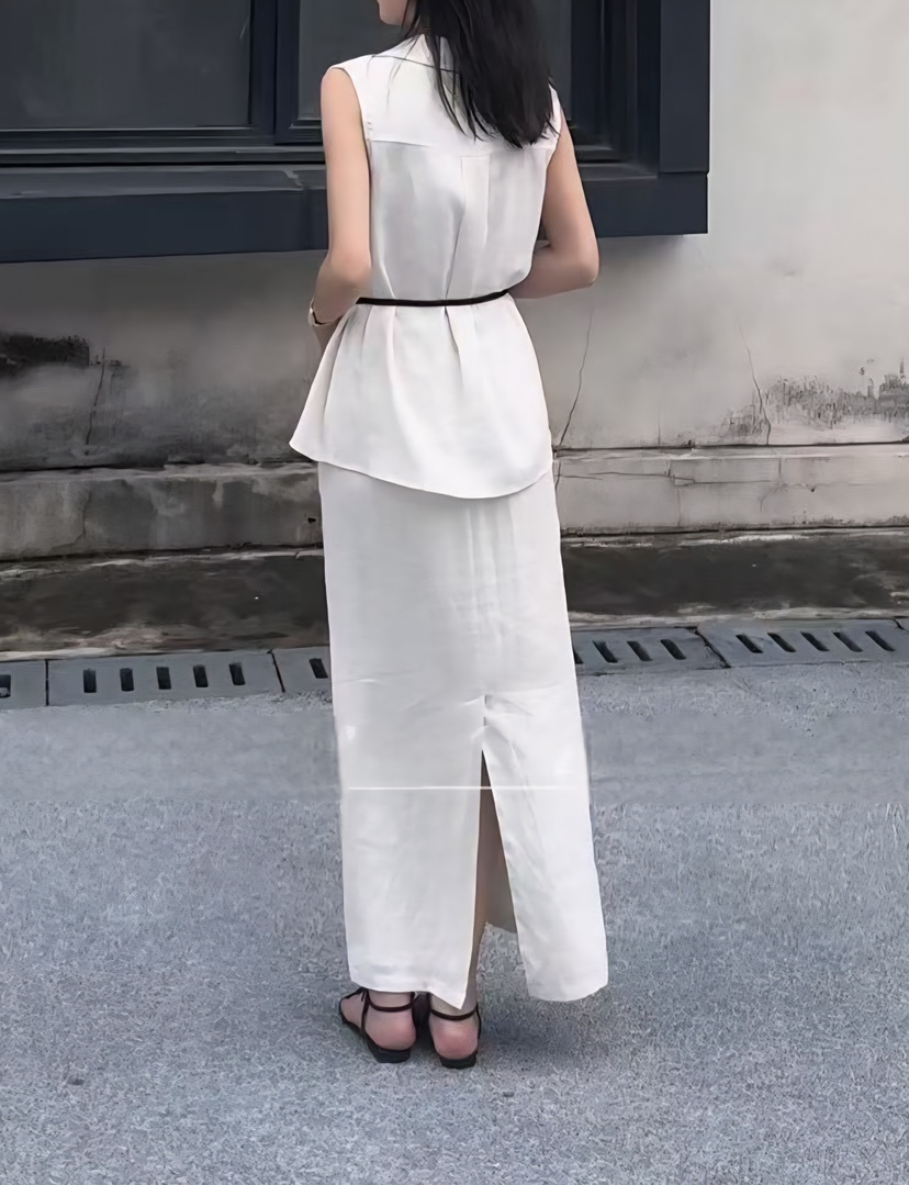 STRAWBERRY韓國代購㊣女士新品職業真品休閑時尚25春夏長裙STRAWBERRY長裙