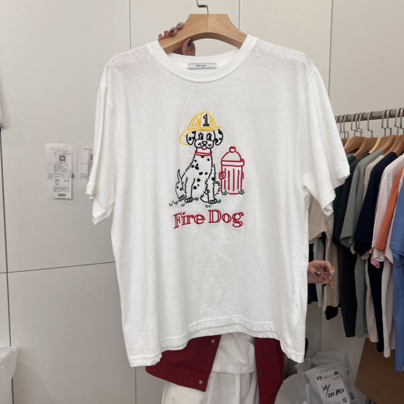 DOHWAJI韓國直郵㊣女裝新品時尚25春夏休閑人氣熱賣推薦T恤DOHWAJIT恤圖色3