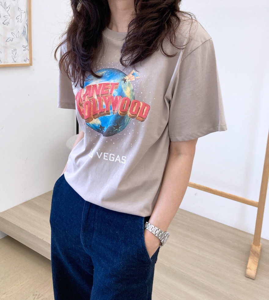 HANNA-A東大門㊣實拍女裝新款職業推薦時尚休閑25春夏人氣T恤HANNAT恤