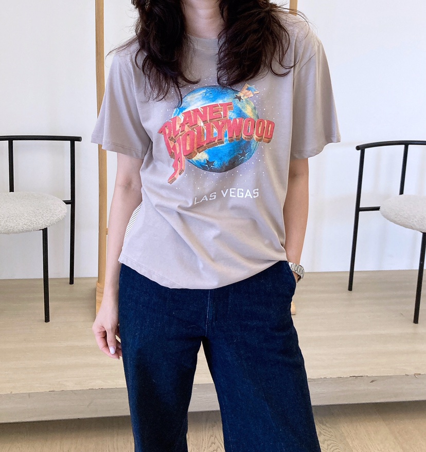 HANNA-A東大門㊣實拍女裝新款職業推薦時尚休閑25春夏人氣T恤HANNAT恤