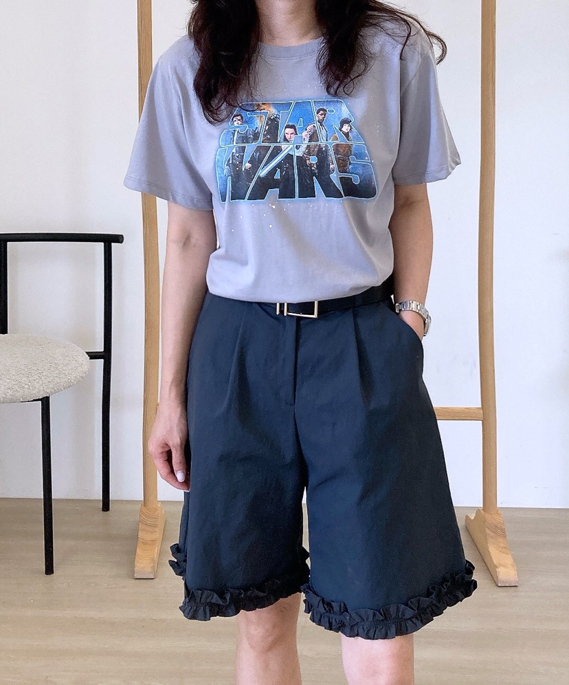 HANNA-A韓國代購㊣女士新款真品25春夏人氣休閑推薦職業T恤HANNAT恤