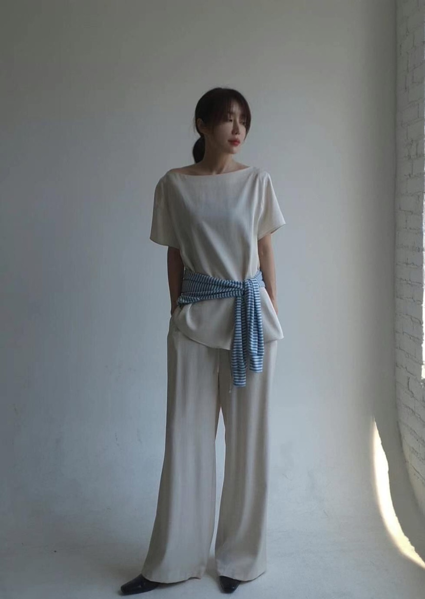 GENTLE B韓國代購㊣女裝新款真品推薦熱賣休閑25春夏休閑褲GENTLE B休閑褲