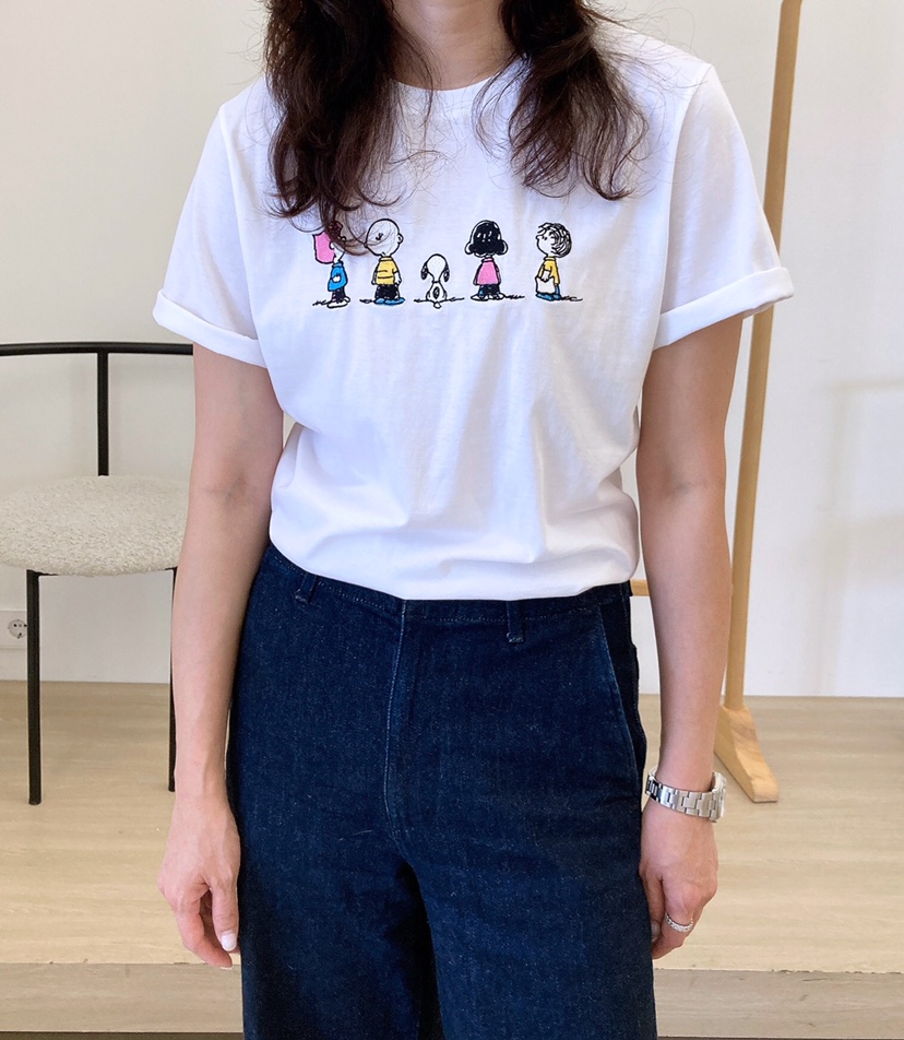 HANNA-A東大門㊣實拍女裝新款休閑熱賣真品人氣25春夏T恤史努比HANNAT恤