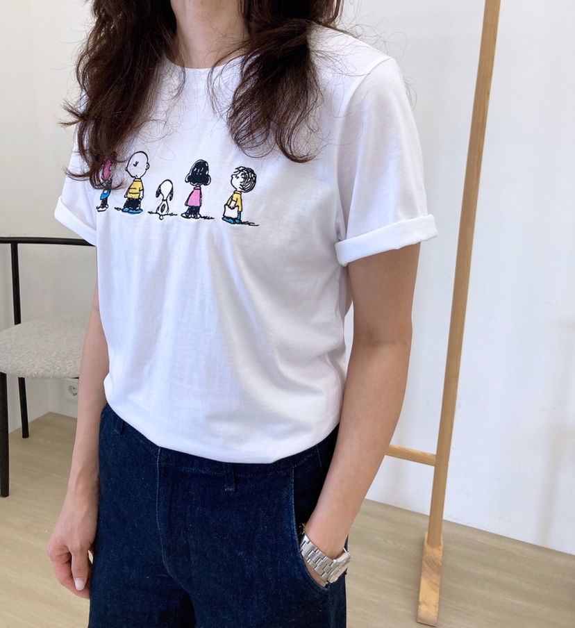 HANNA-A東大門㊣實拍女裝新款休閑熱賣真品人氣25春夏T恤史努比HANNAT恤